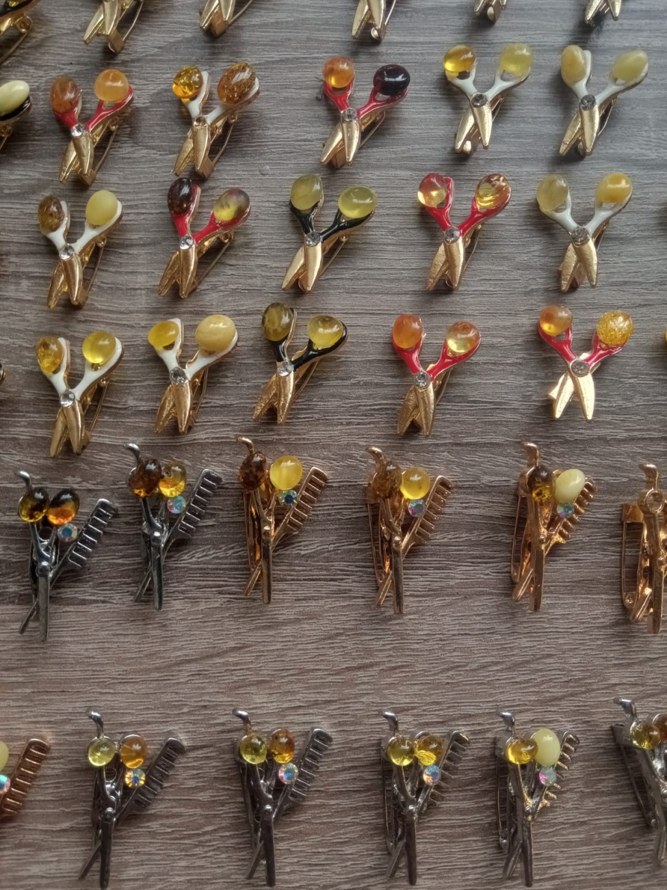 Брошь " Ножницы 2" янт