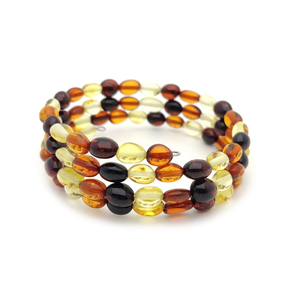 Браслет "Сливка" янтарь